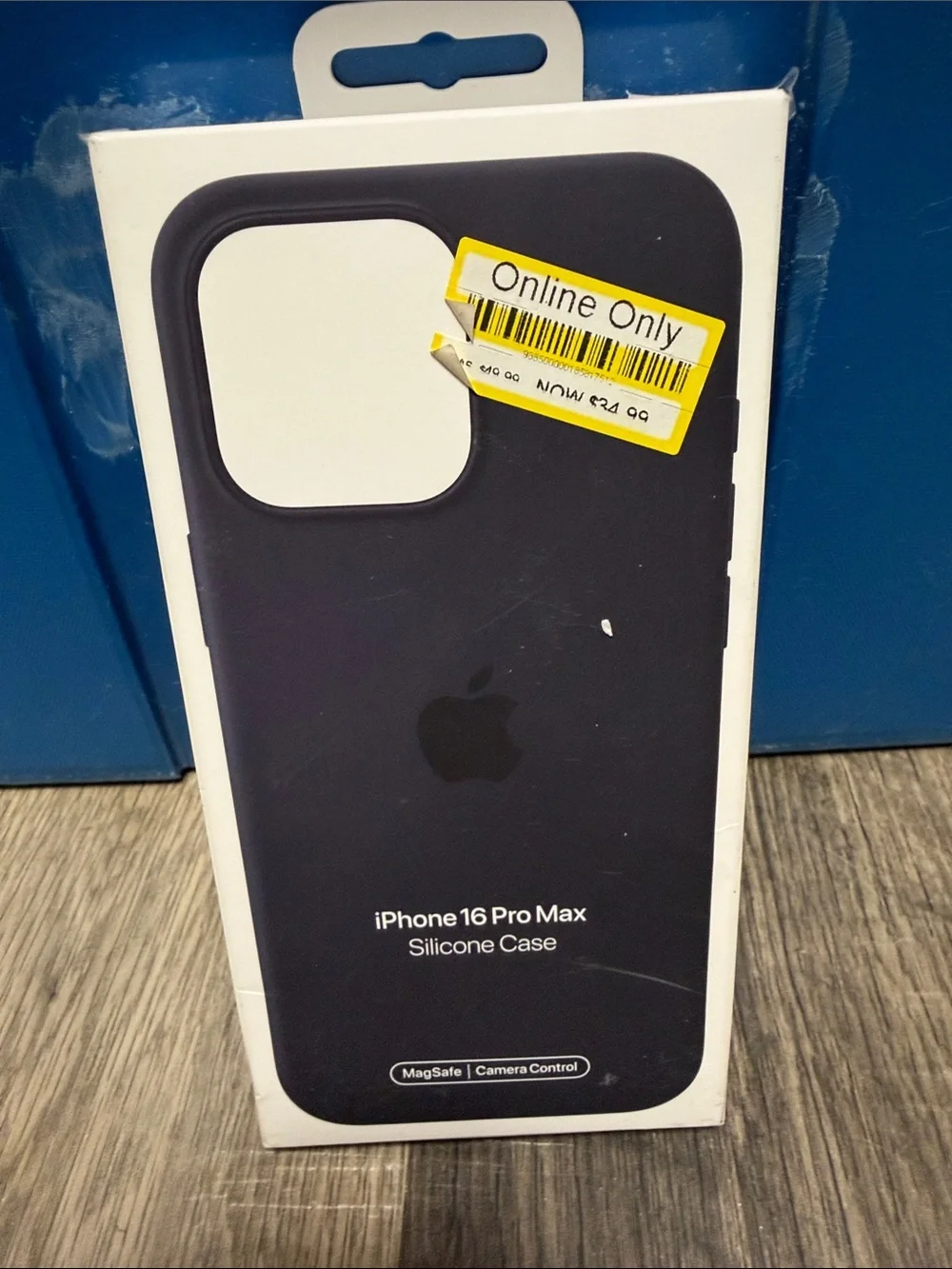 Apple Midnight Blue Silicone iPhone Case with White Trim
